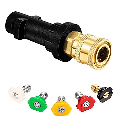 High Pressure Washer Gun Adapter with Spray Nozzle Tips