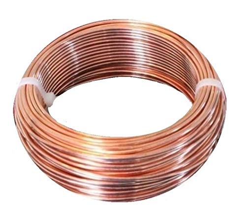 High-Quality 10 AWG Bare Copper Wire - 50 Ft Coil - Made in USA