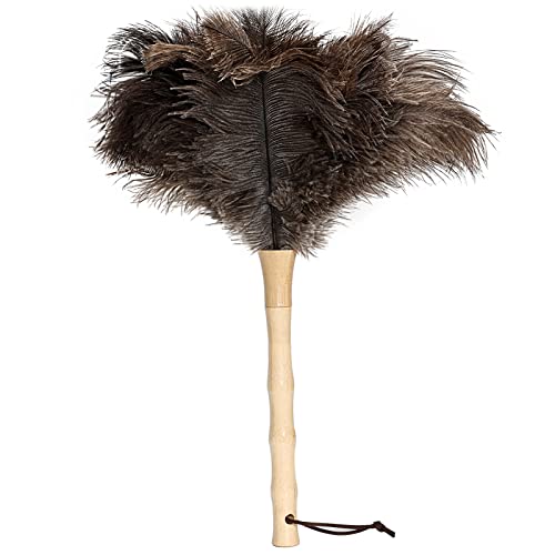 High-Quality Ostrich Feather Duster with Wooden Handle: Effective and Gentle Cleaning Solution