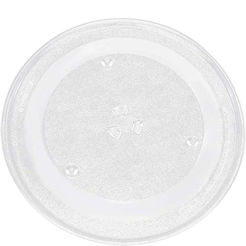 The Universal-Fit 9.6'' Replacement Microwave Glass Plate for Small Microwaves with 9.6 inch / 24.5cm Microwave Glass Tray Dishwasher Safe