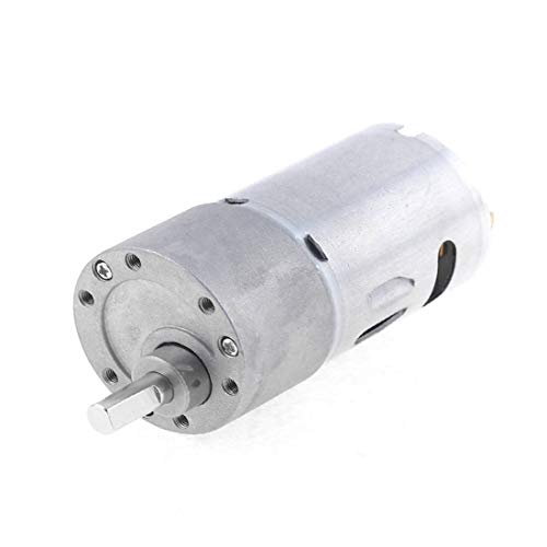 Greartisan DC 12V 10RPM Gear Motor High Torque Electric Micro Speed  Reduction Geared Motor Eccentric Output Shaft 37mm Diameter Gearbox