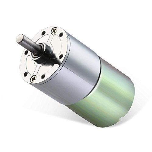 Greartisan DC 12V 200RPM Gear Motor High Torque Electric Micro Speed Reduction Geared Motor Centric Output Shaft 37mm Diameter Gearbox