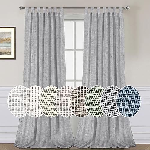 High Woven Linen Elegant Curtain Panels