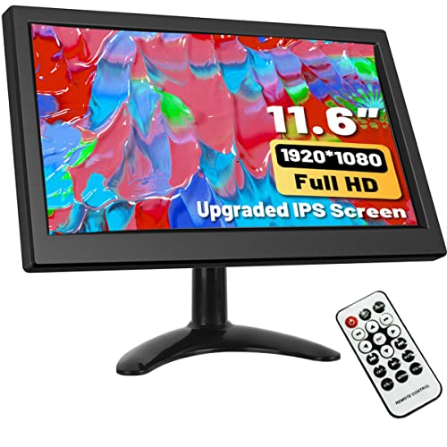 Hikity 11.6 Inch HDMI Monitor: Portable Full HD Display with Versatile Connectivity