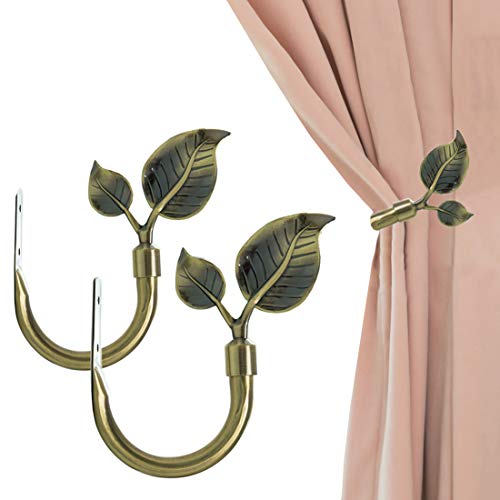HIKMLK Leaf Shaped Curtain Holdbacks - Enhance Your Curtains with Style