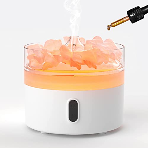 Himalayan Salt lamp Diffuser, 2-in-1 Salt Lamp & Ultrasonic Essential Oil Aromatherapy Diffuser