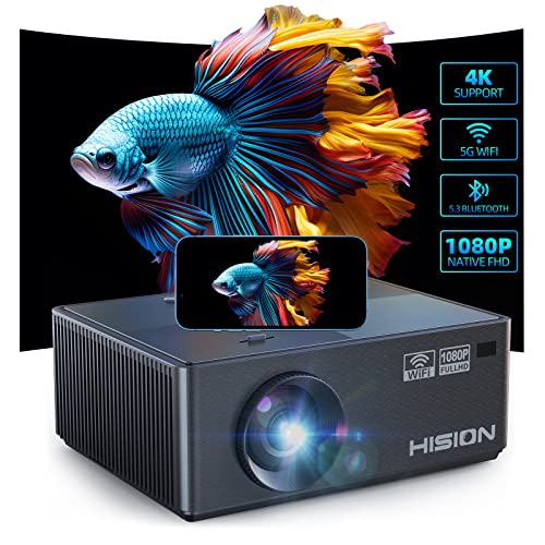 HISION 5G WiFi Bluetooth Projector