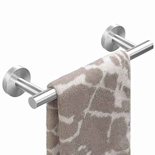 HITSLAM 9 Inch Brushed Nickel Towel Bar - Modern Stainless Steel Rack