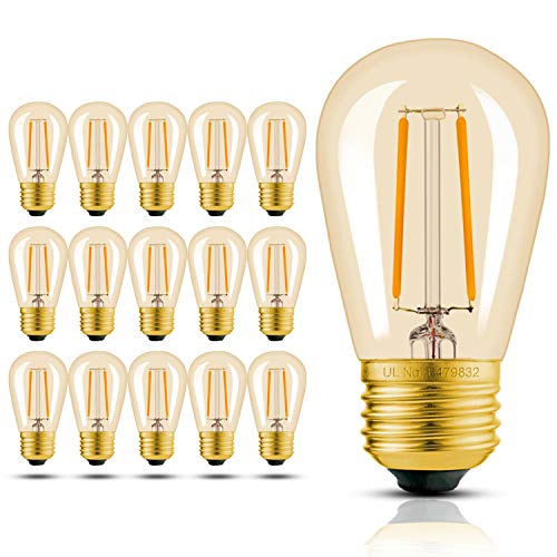 Hizashi 15 Pack S14 Replacement Light Bulbs
