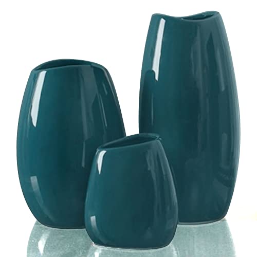hjn Ceramic Vase Set of 3 Flower Vases for Home Decor