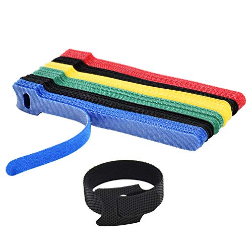 HMROPE 60PCS Cable Ties Reusable
