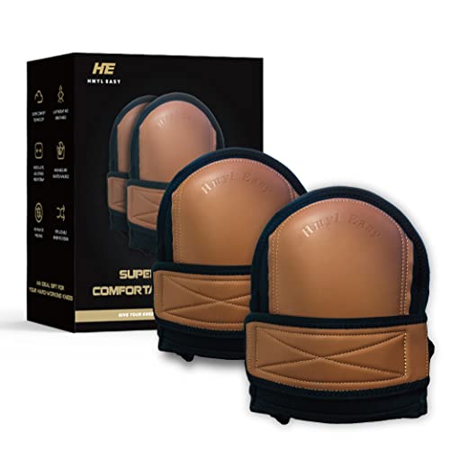 HMYL EASY Super Soft Leather Knee Pads for Work