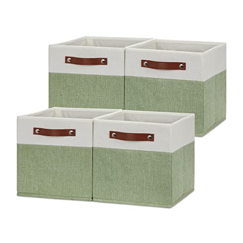 HNZIGE Fabric Storage Cube Bins - Stylish and Functional