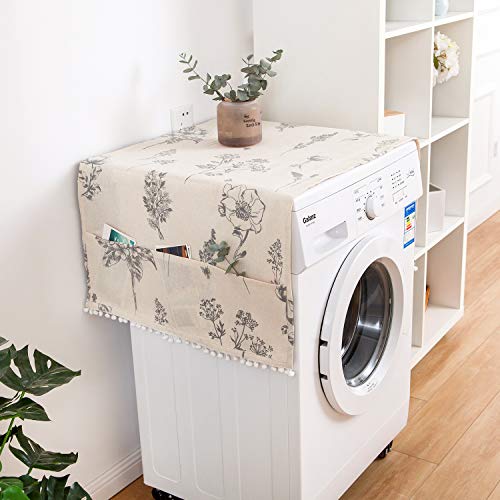 Hoacm Washing Machine Cover with 6 Storage Bags