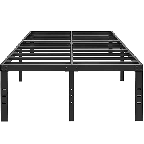 HOBINCHE 18 Inch Metal Bed Frame Queen Size