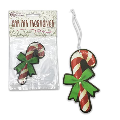 Holiday Car Air Freshener - Candy Cane (Peppermint Scent)