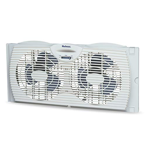 Holmes Twin Window Fan - Powerful Cooling for Large Rooms