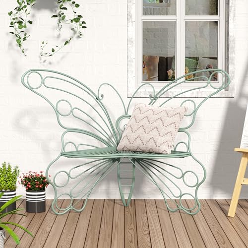 HOLTICO Butterfly Inspired Outdoor Bench