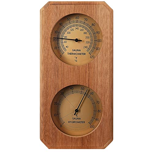 Homaisson 2 in 1 Sauna Thermometer and Hygrometer for Indoor Sauna
