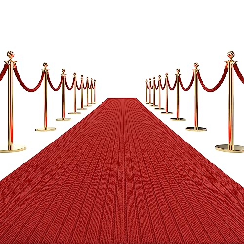 HOMBYS Thick Red Carpet Runner for Events