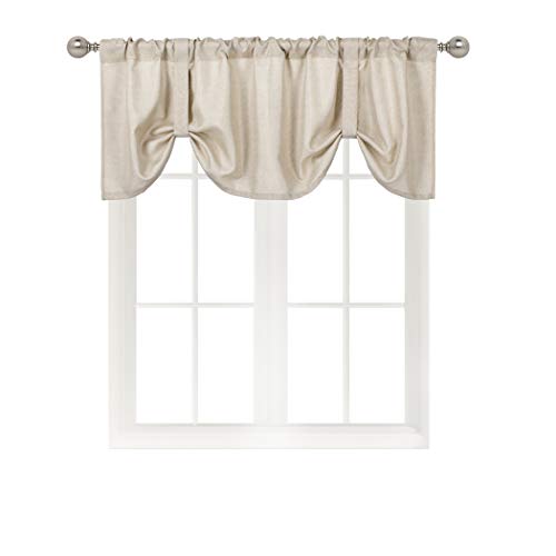 Home Queen Tie Up Curtain Valance Window Topper