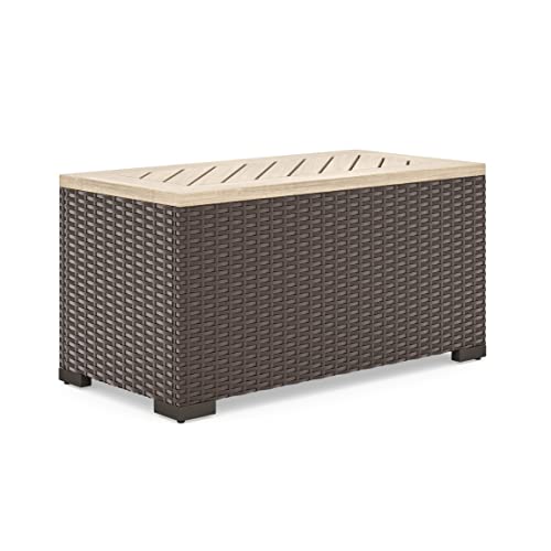 Home Styles Palm Springs Outdoor Storage Table, Beige
