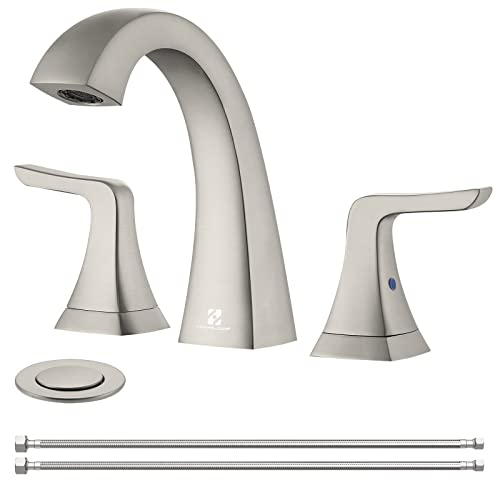 HOMELODY Widespread Bathroom Faucet with Pop Up Drain