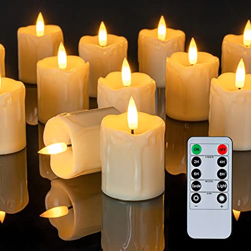Homemory Flameless Votive Candles with Remote, 6Pack