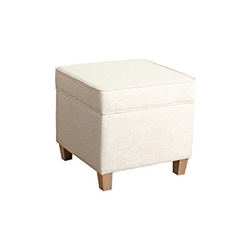 Homepop Home Decor Classic Square Storage Ottoman with Lift Off Lid