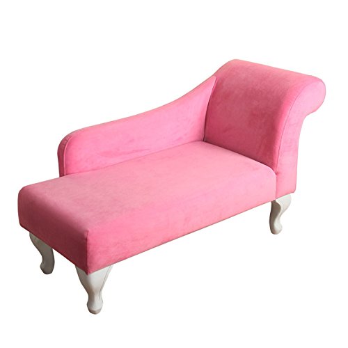 HomePop Pink Velvet Chaise Lounge