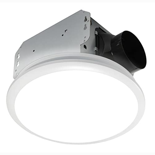 Homewerks 7141-110 Bathroom Fan LED Light Ceiling Mount Exhaust Ventilation