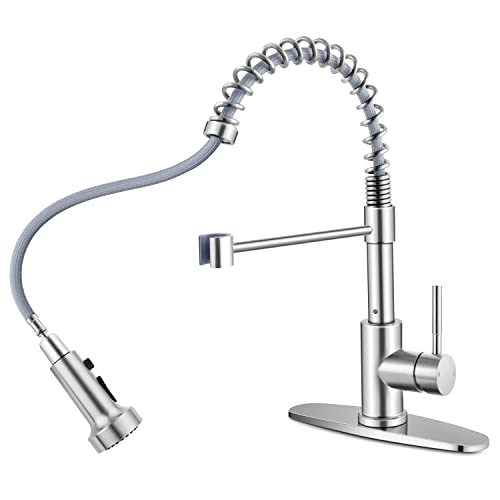 Homikit Kitchen Sink Faucet with Pull Down Sprayer