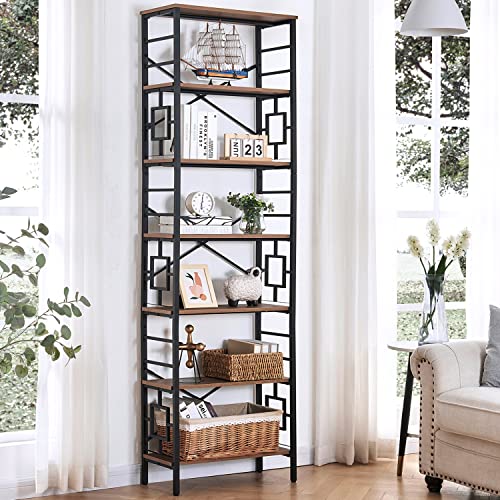 HOMISSUE 7-Tier Tall Bookshelf