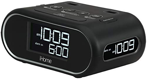 Homitem LCD Alarm Clock with USB Charging