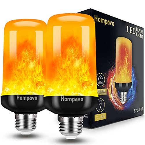 Hompavo LED Flame Light Bulbs - Create a Realistic Flame Effect