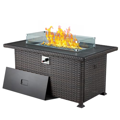 HOMREST Propane Fire Pit Table