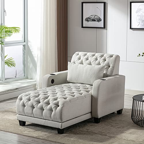 HomSof Chaise Indoor Convertible Bed
