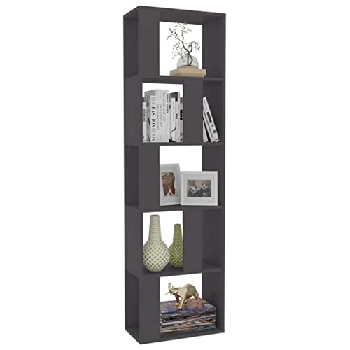 Homvdxl Narrow Bookshelf 5 Tier Open Display Shelves