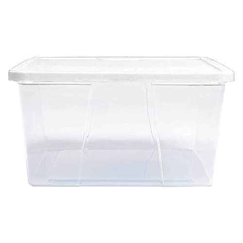 Homz 12 Quart Plastic Storage Tote Container Bin (4 Pack)