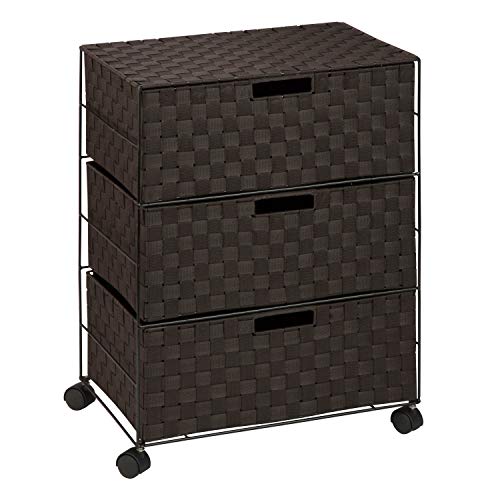 Honey-Can-Do Double Woven 3-Drawer Chest Storage Organizer