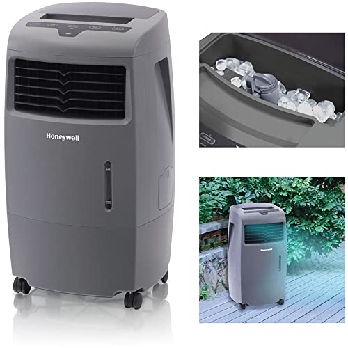 Honeywell 500 CFM Indoor Outdoor Portable Evaporative Cooler, Fan, & Humidifier with Remote Control