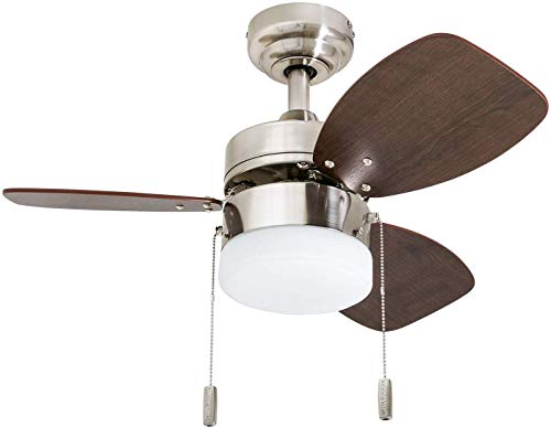Honeywell 30" Ocean Breeze LED Ceiling Fan, Brushed Nickel