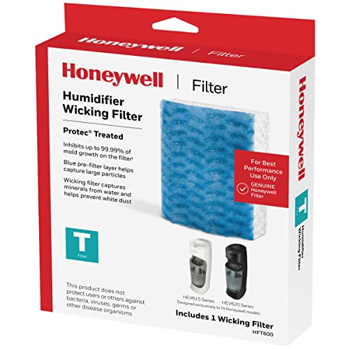 Honeywell HFT600PF1 Replacement Wicking Filter T, 1 pack, White
