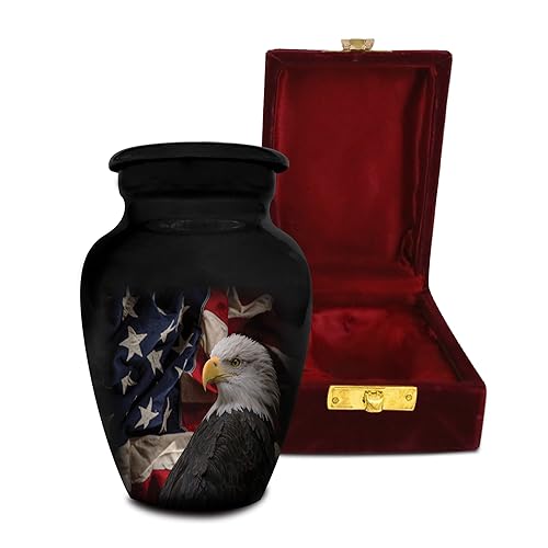 Honorary Memorials American Flag Patriotic Eagle Cremation Urn