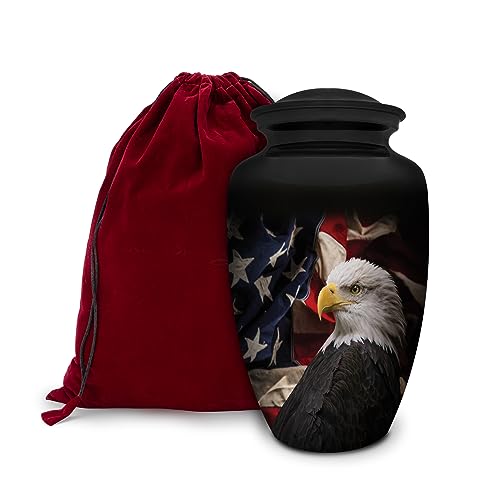 Honorary Memorials Patriotic Hearts Eagle Urn for Human Ashes