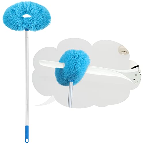 Ceiling Fan Blade Cleaner with Felt Lining - Easy to Install Cleaning Brush  and Vacuum Attachment for Housework