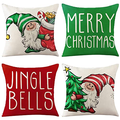 HOOLRO Christmas Pillow Covers
