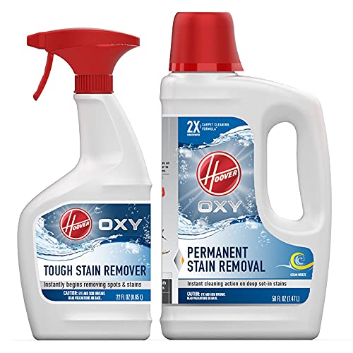 Hoover Oxy Solution Bundle - Deep Cleaning Shampoo with Stain Remover Formula