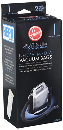 Hoover Platinum Canister Vacuum Cleaner Type I HEPA Bag (2-Pack)