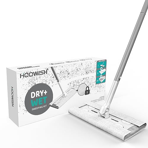 HOOWISH Sweeper 2-in-1 Mops Kit